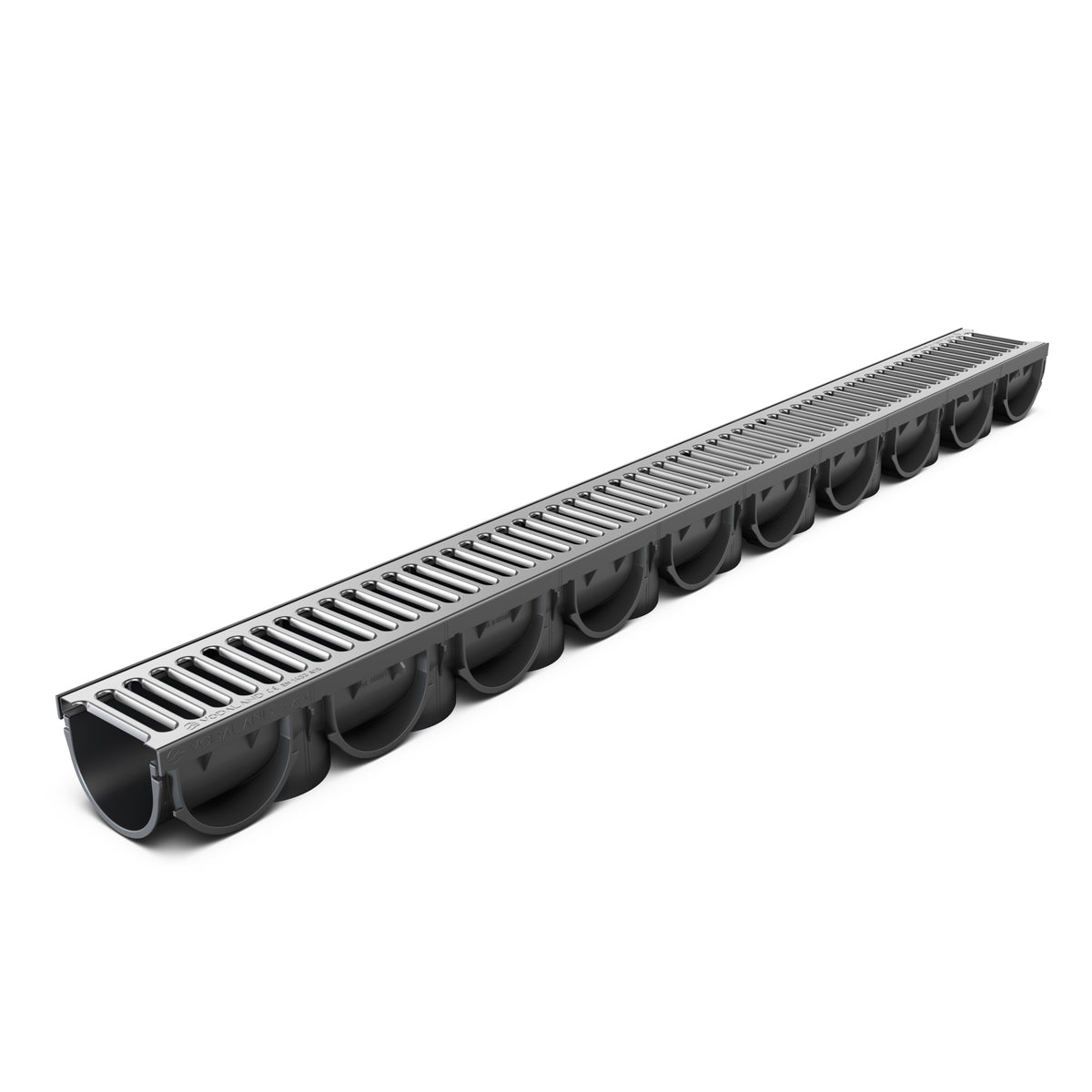 EASY X1 Channel drain with galvanised steel grate A15