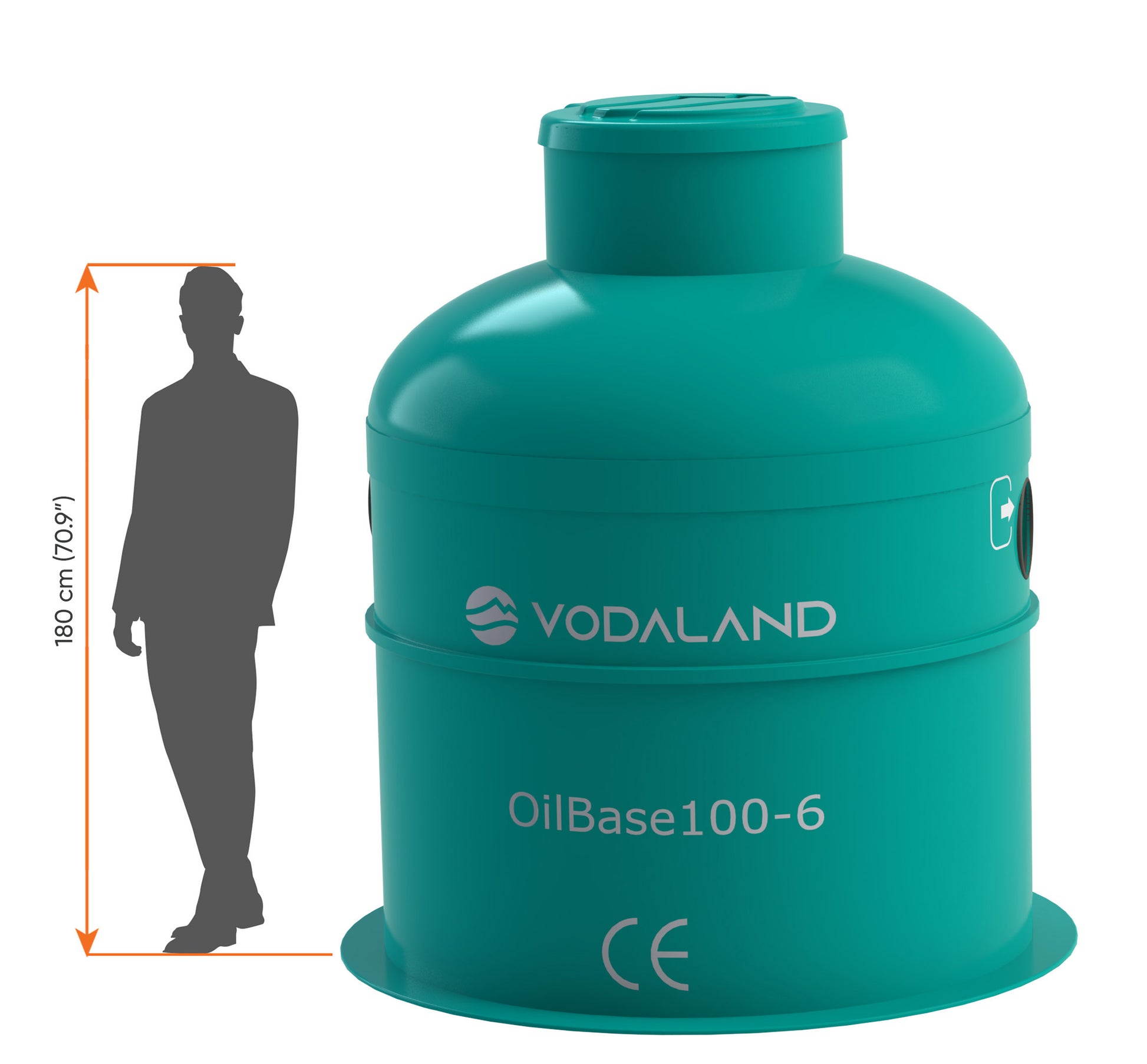 Vodaland Human Sized OilBase 100-6 Full retention separator (1850 L)