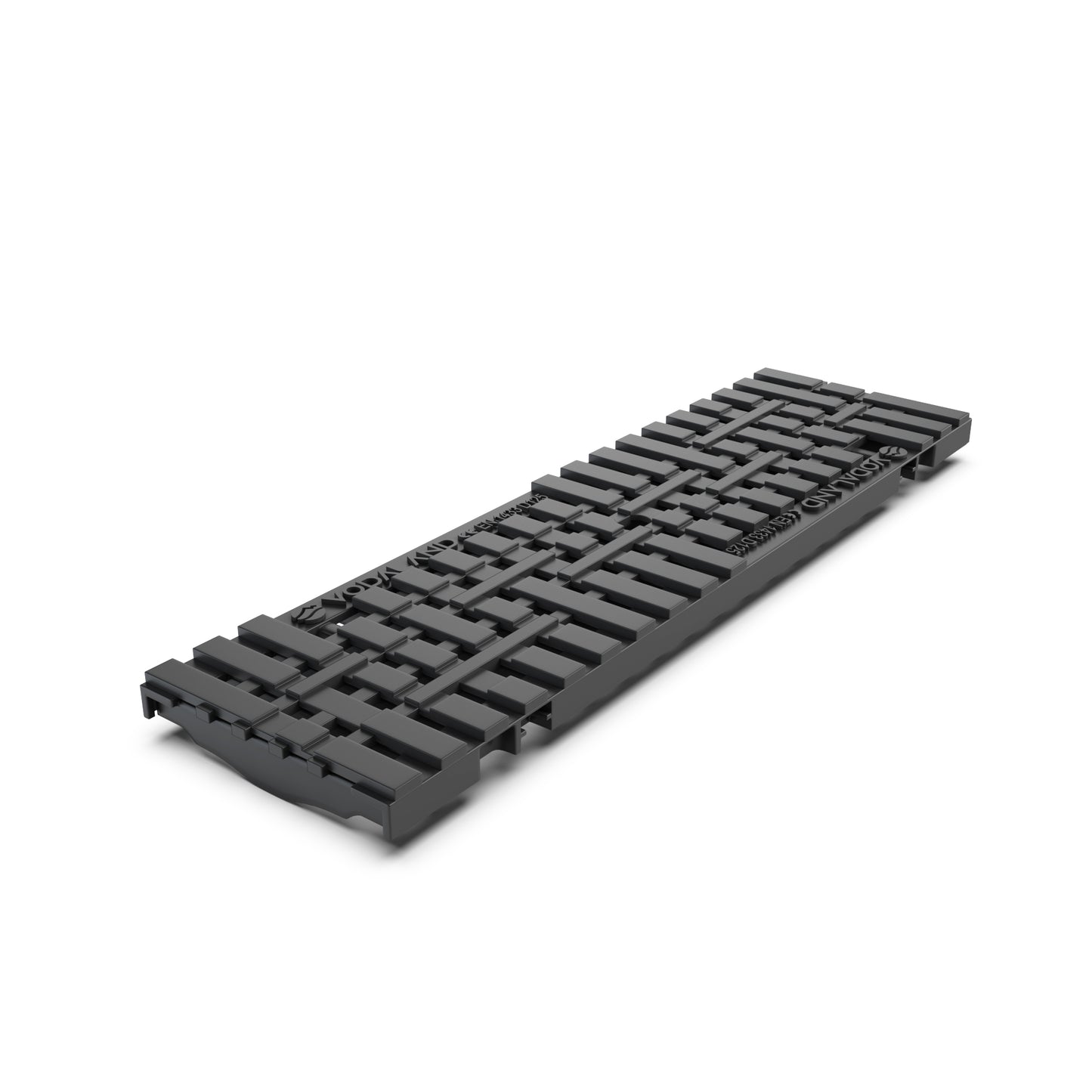 Plastic grate drainage channel package