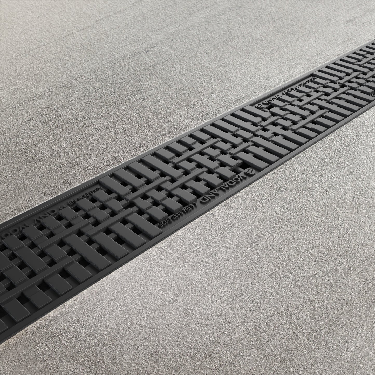 DN100 Plastic grate driveway drainage channel package