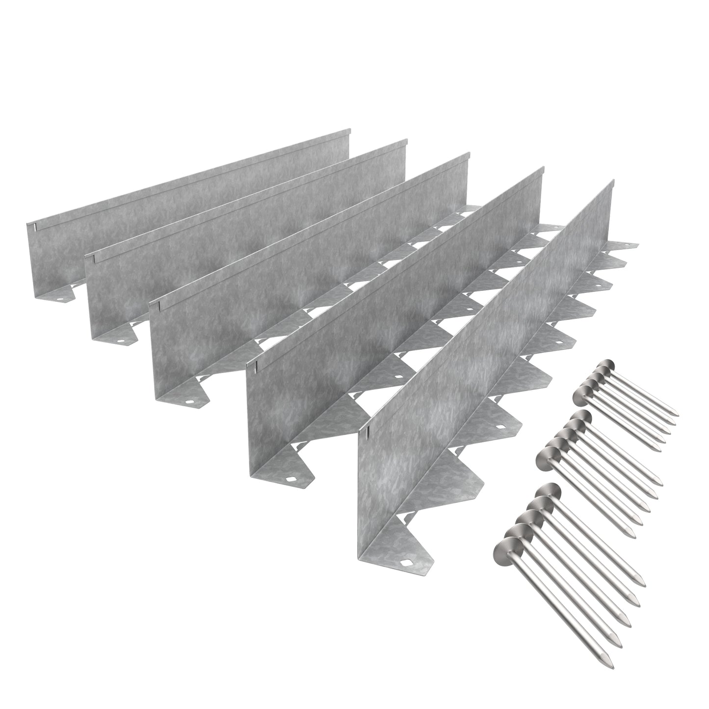 Galvanised Steel Border Edging System by Vodaland