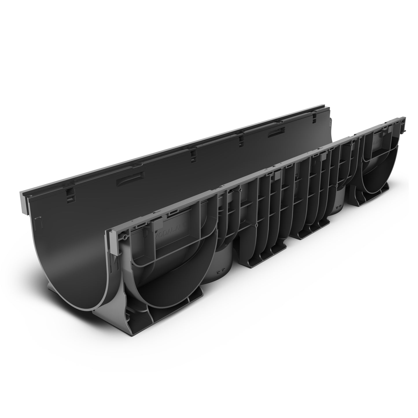 BASE 200P Channel drain with cast iron grating