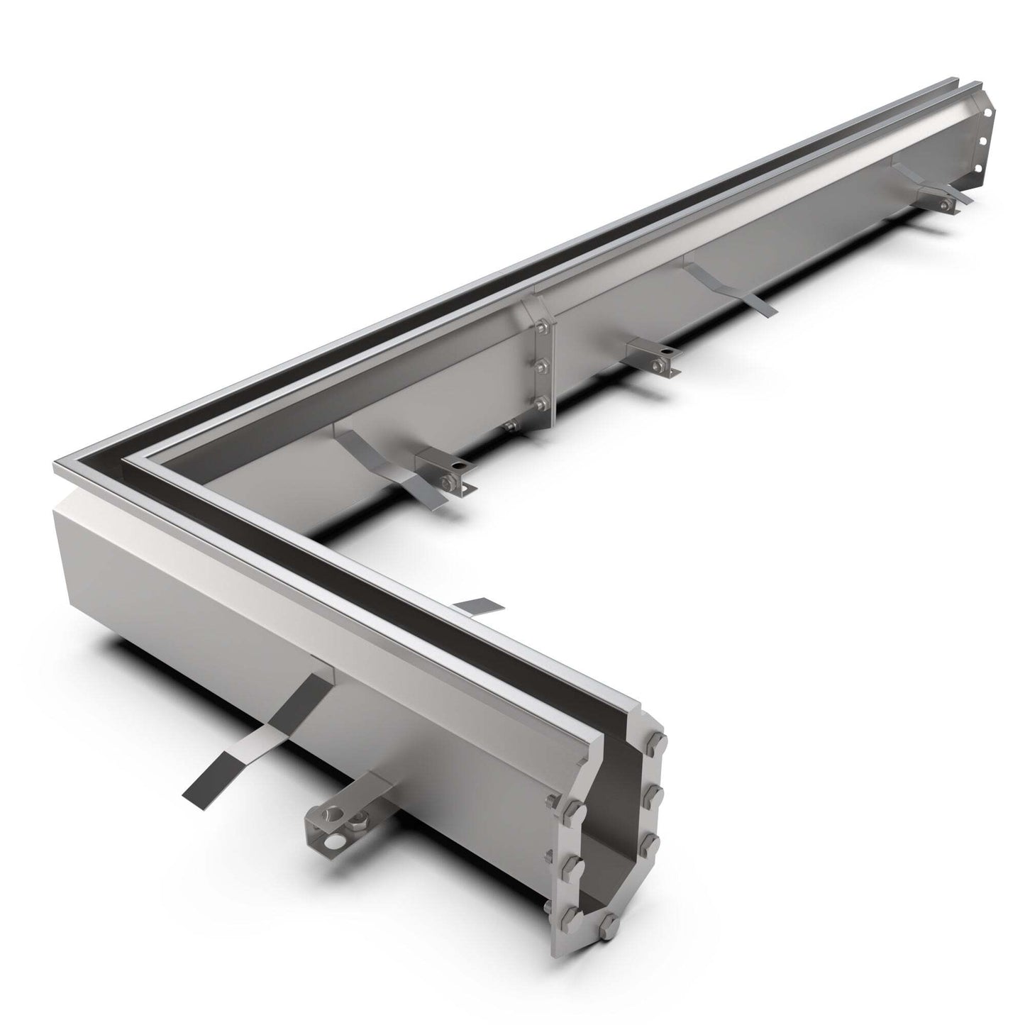 Modular SL60 stainless steel slot drain corner channel