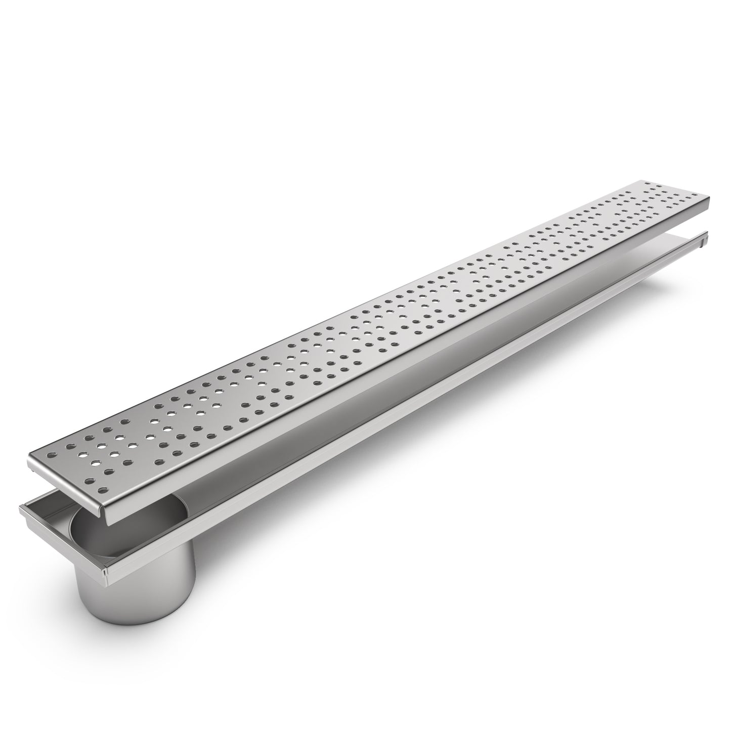 Shallow stainless balcony & patio drain H20mm
