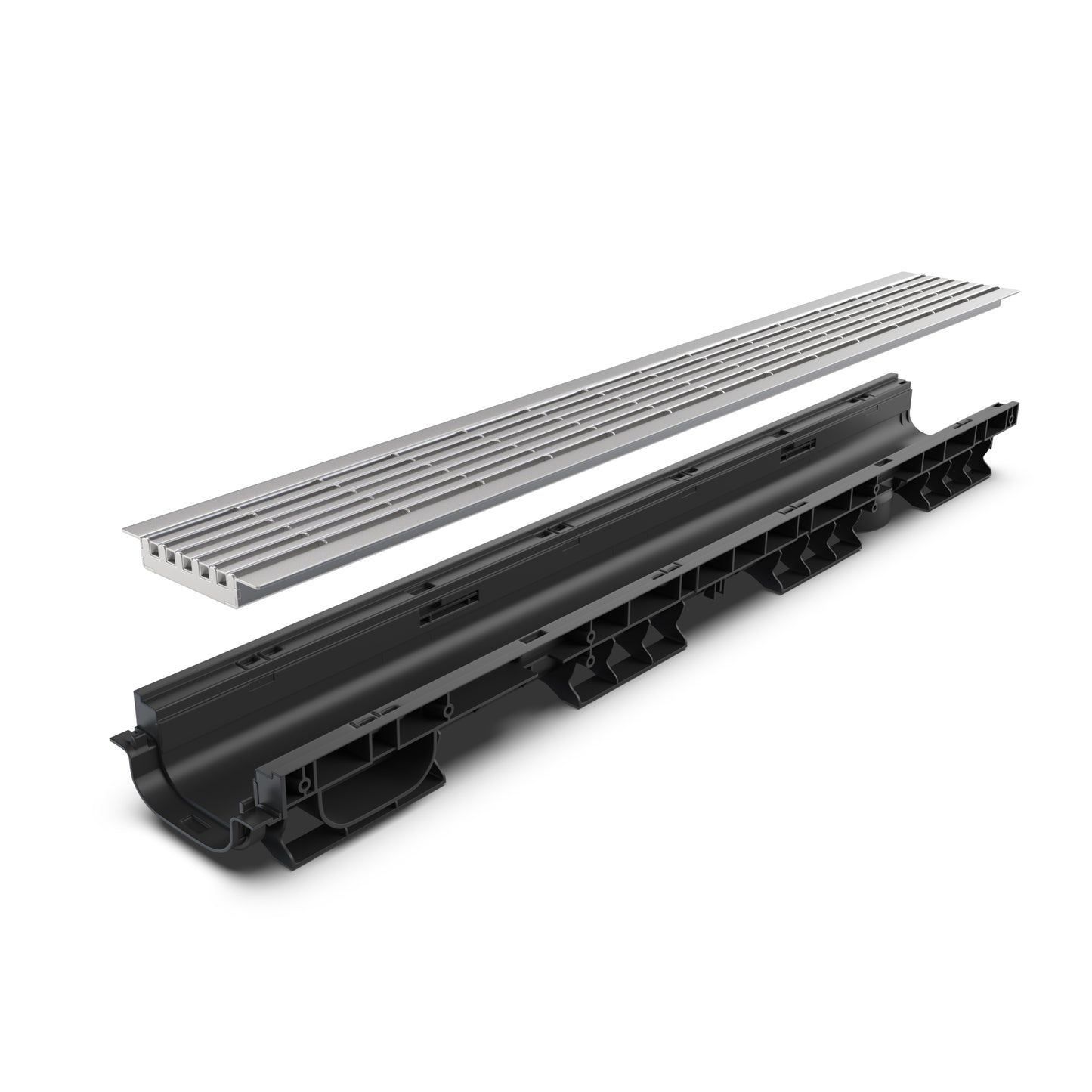 DN100 HeelSafe stainless grate drainage channel package