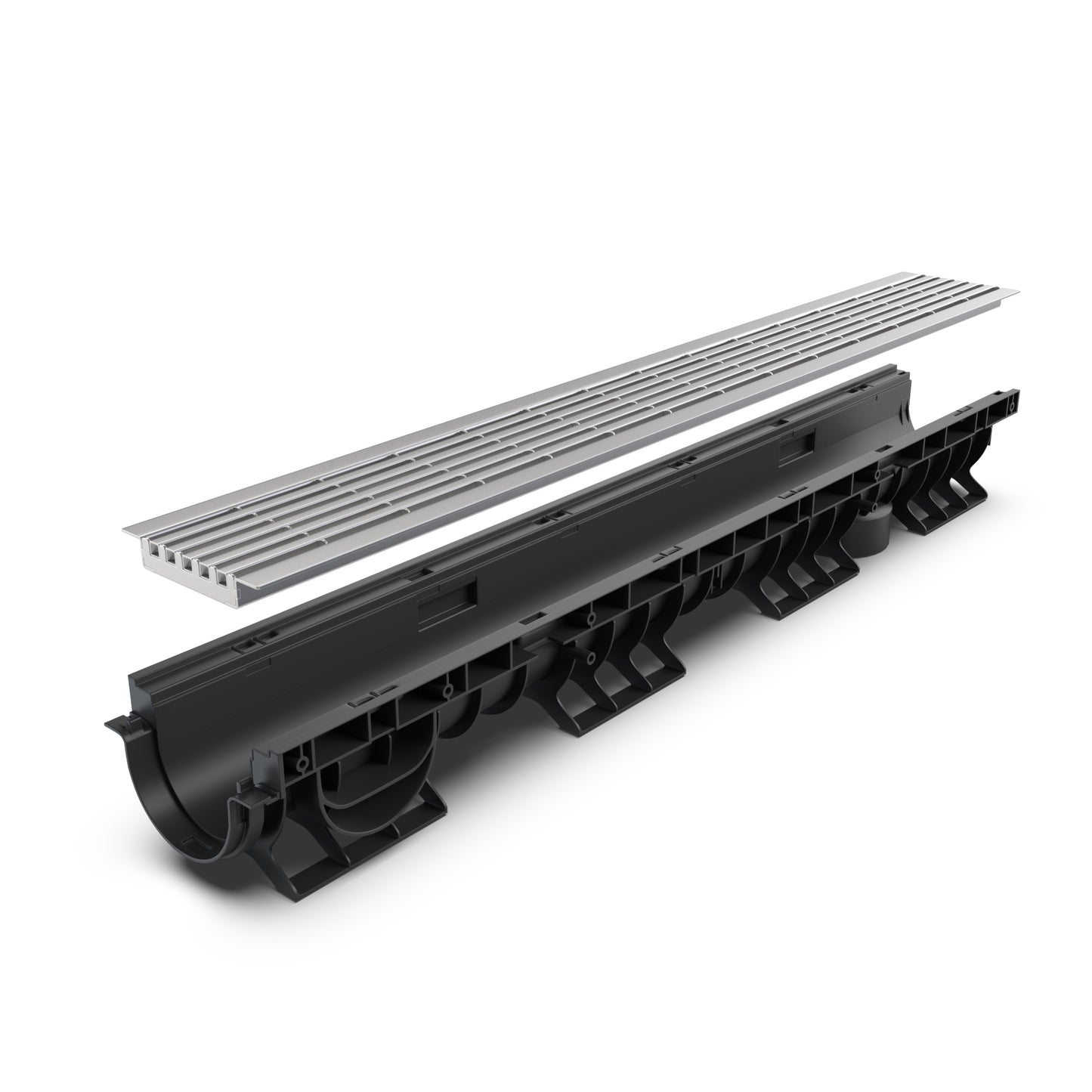 DN100 HeelSafe stainless grate drainage channel package