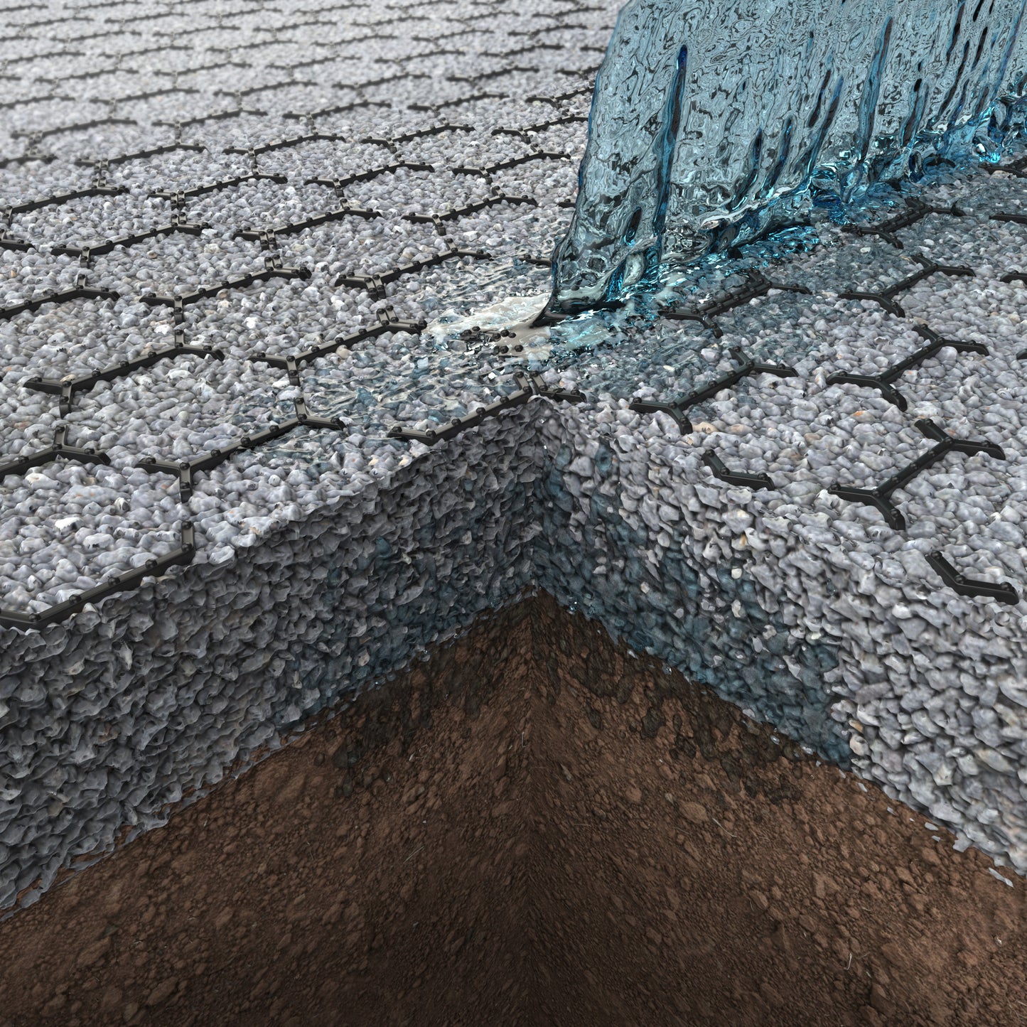 HexPave Gravel Grid