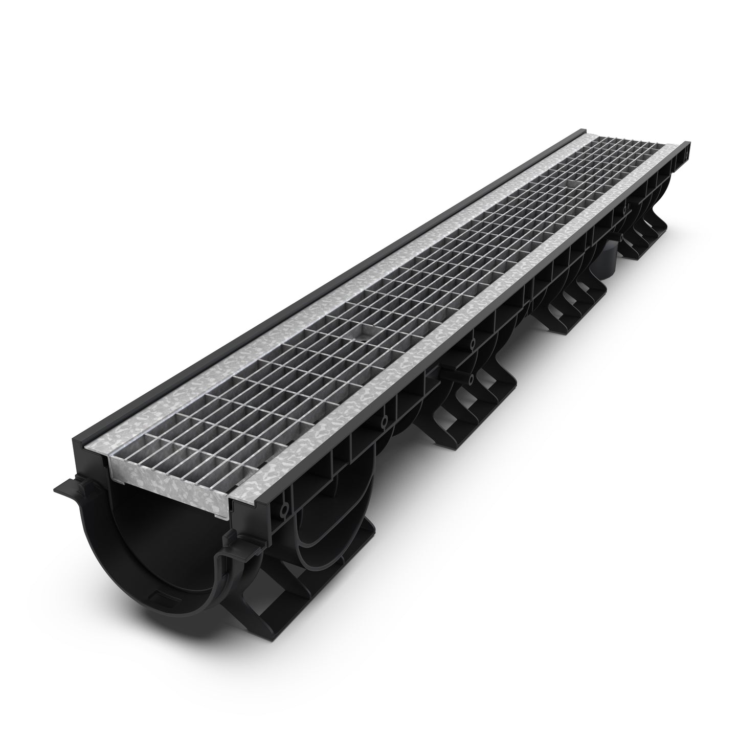 DN100 Mesh galvanised grate drainage channel package B125