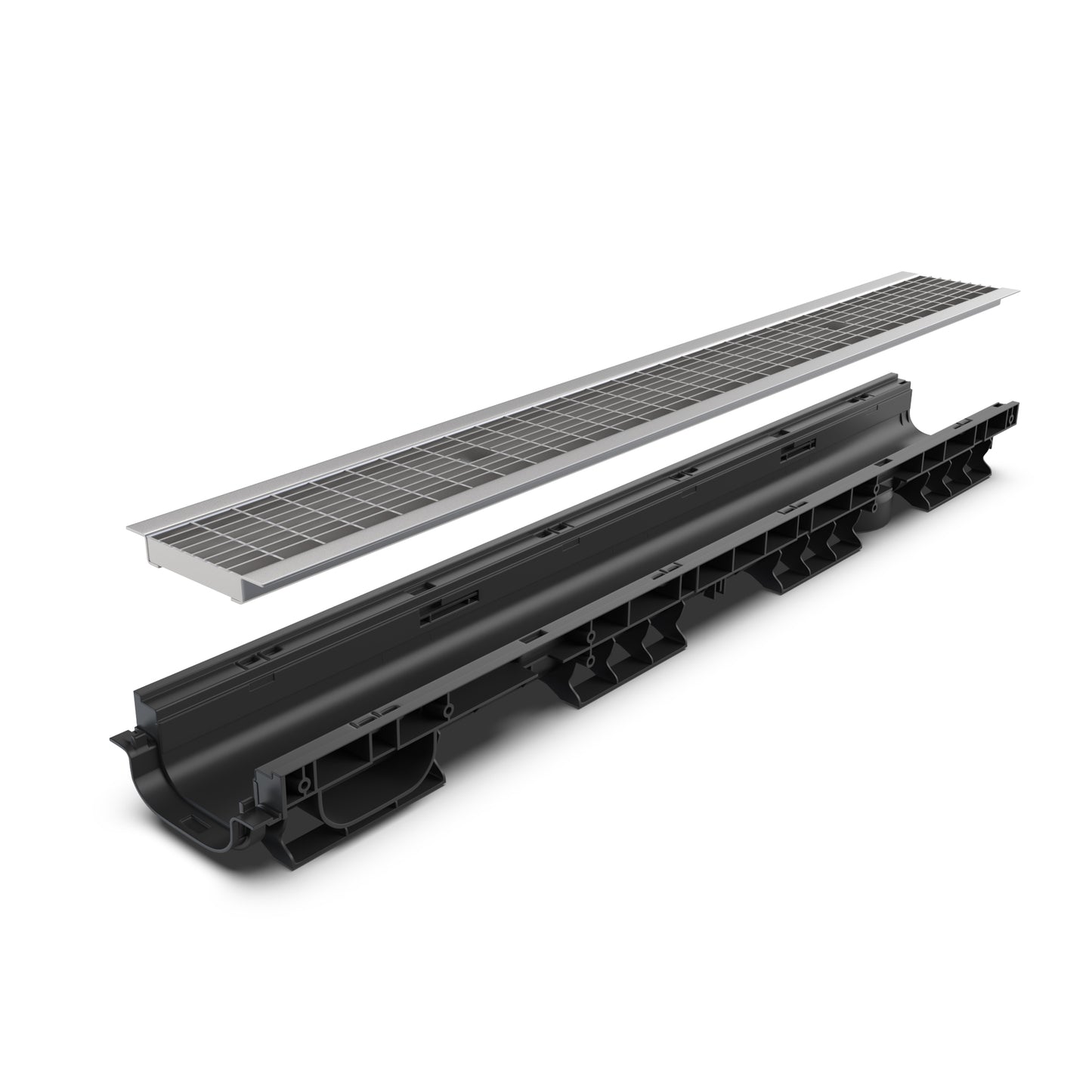 DN100 Mesh stainless grate drainage channel package B125