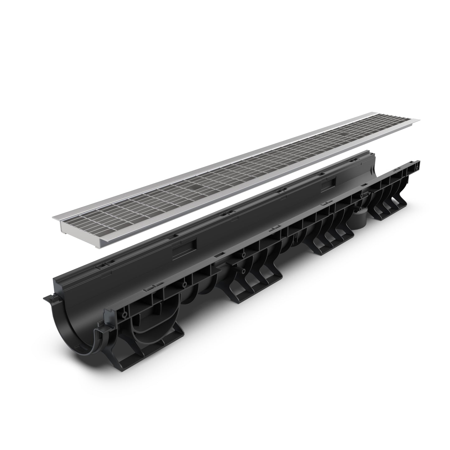 DN100 Mesh stainless grate drainage channel package B125
