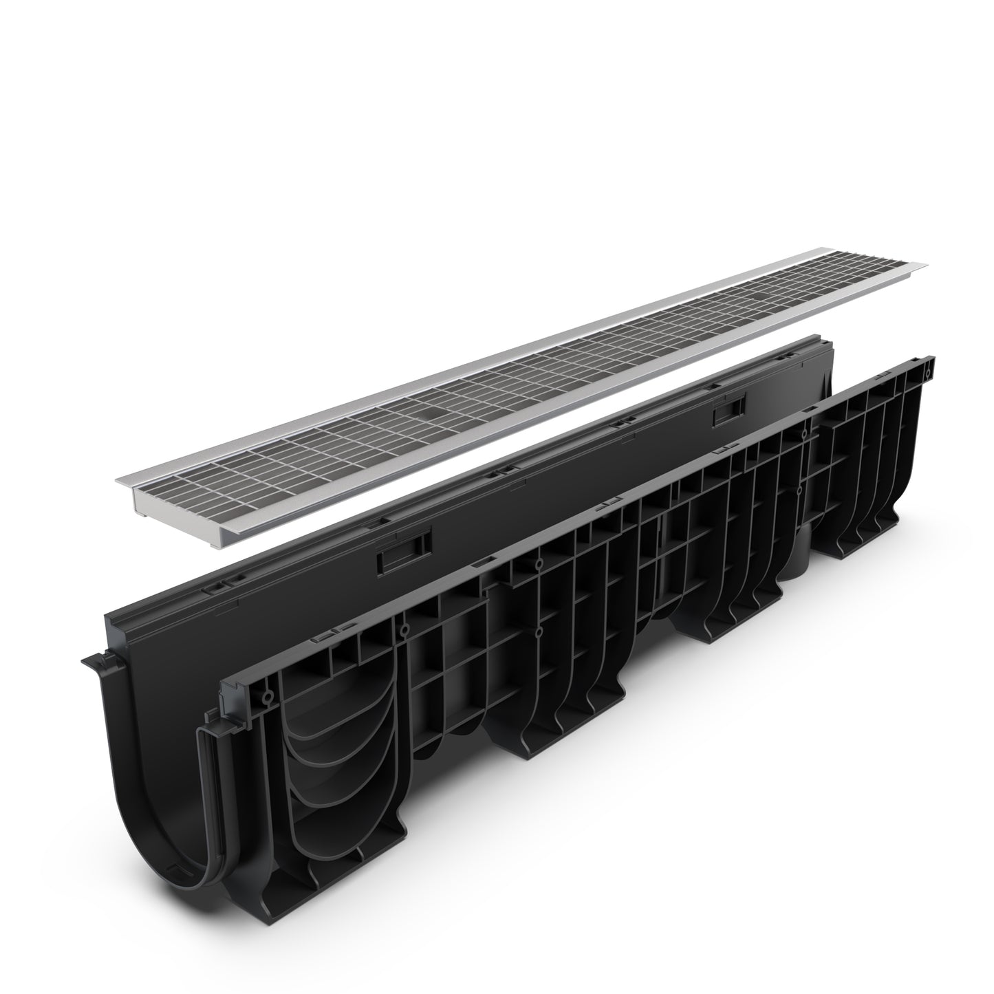 DN100 Mesh stainless grate drainage channel package B125