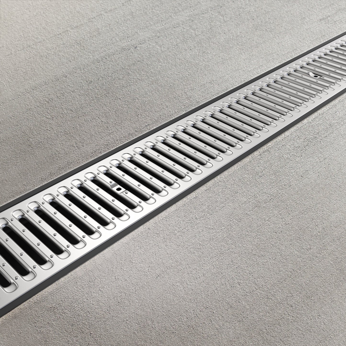 DN100 Galvanised steel grate drainage channel package