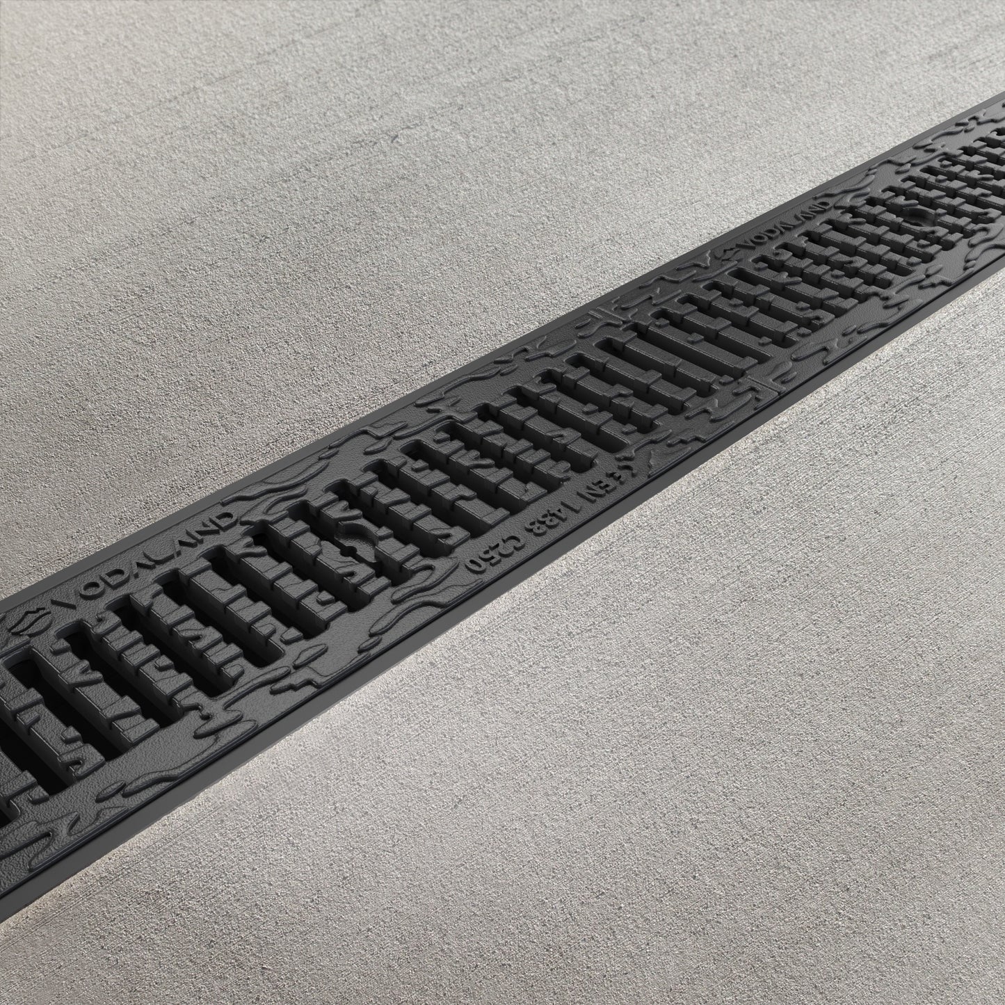 DN100 Cast iron grate drainage channel package