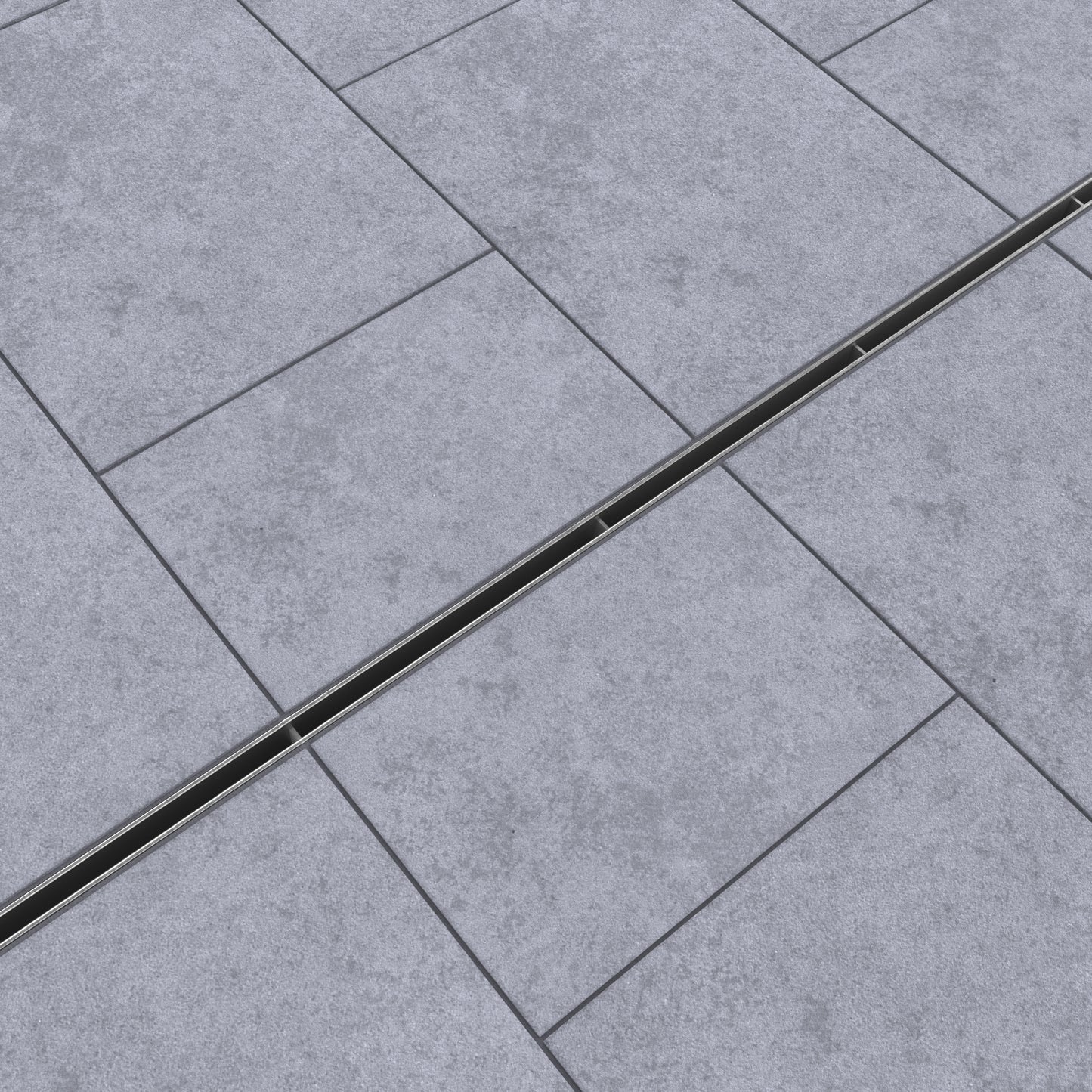 Galvanised slot drain L-Type H65, Class B125