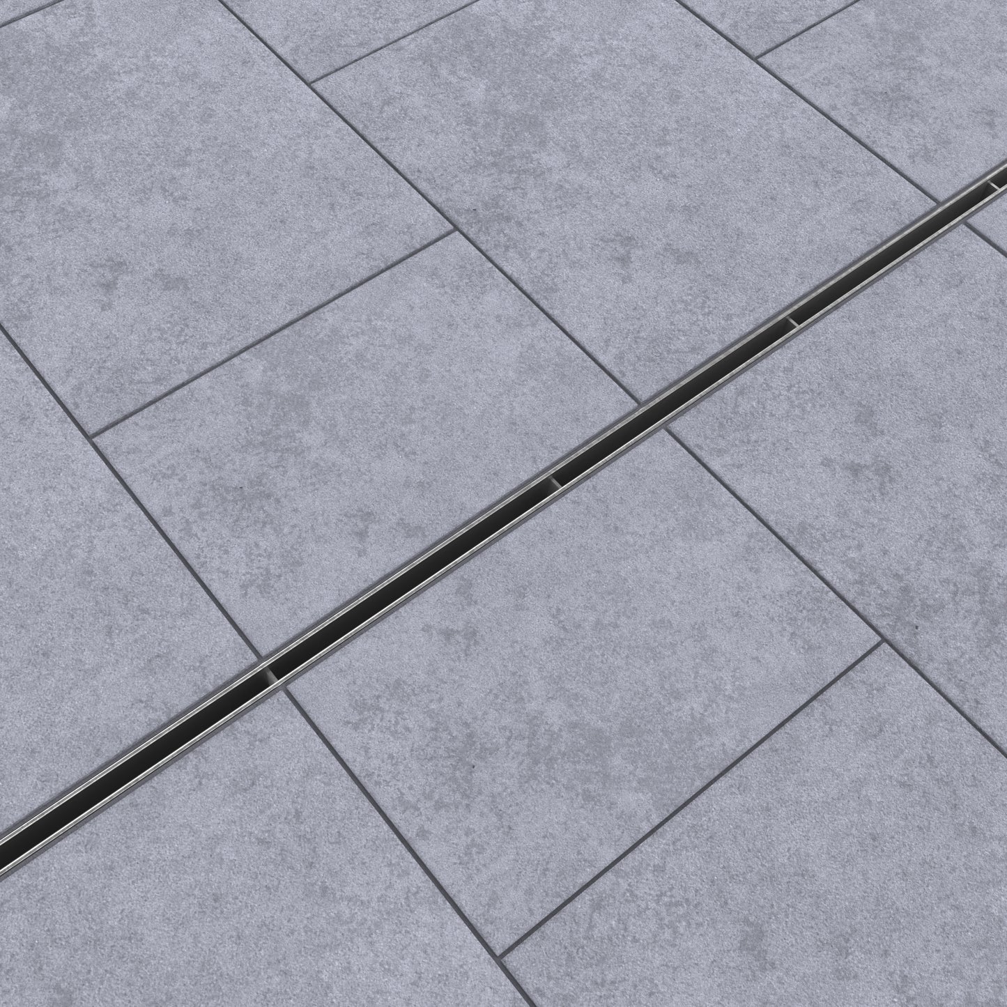 Galvanised slot drain T-Type H65, Class B125