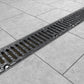 PRO 100PC Channel drain with cast iron grating, D400