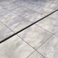 EASY Low plastic slot drain with 20mm upstand within tiles