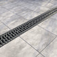 EASY Low plastic channel drain with plastic grate, A15