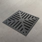 300x300 Plastic catch basin with cast iron grate, R50 (up to 5 tonnes)