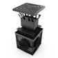 300x300 Plastic catch basin with cast iron grate, R50 (up to 5 tonnes)