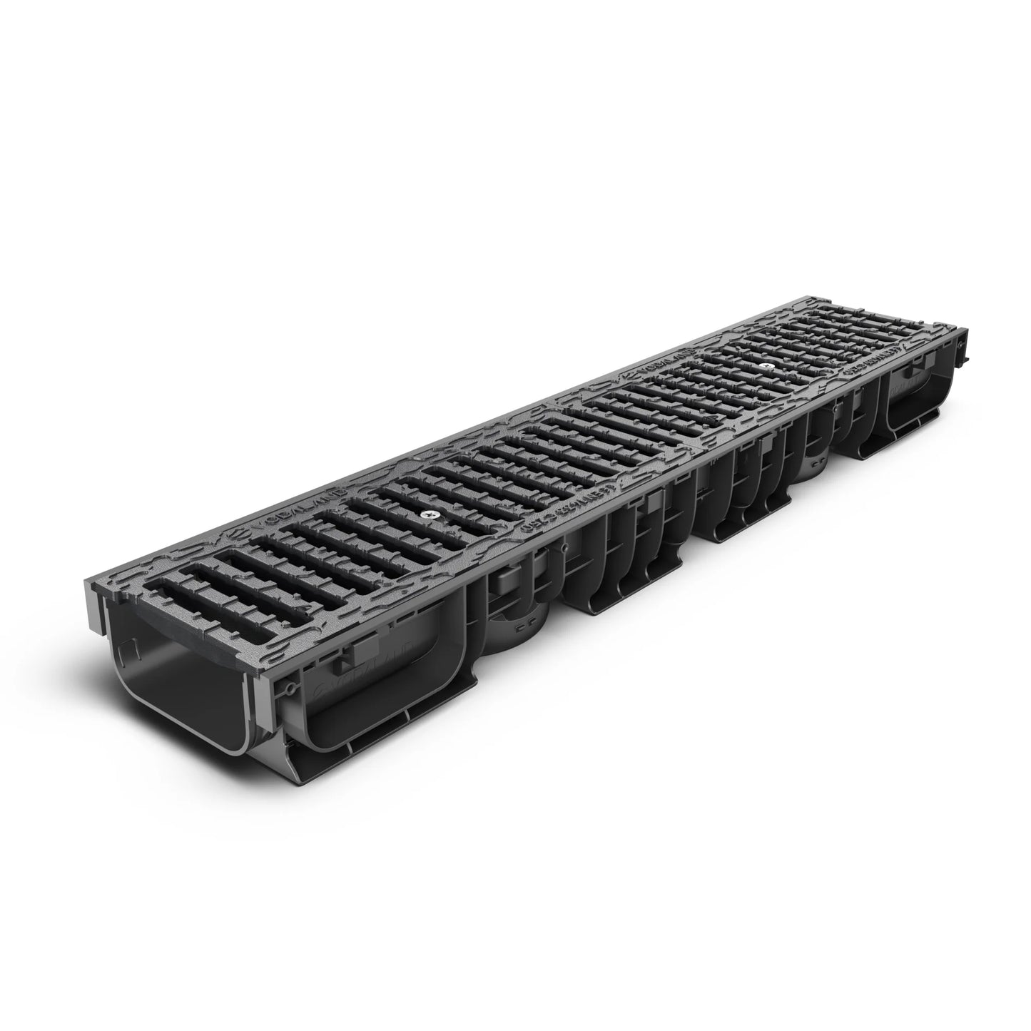 BASE 150P Channel drain H100 with cast iron grating