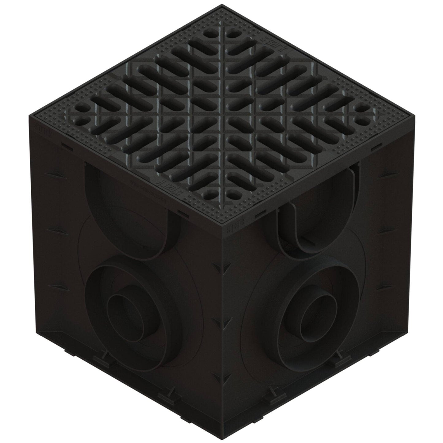 250x250 Plastic catch basin with plastic grate, A15