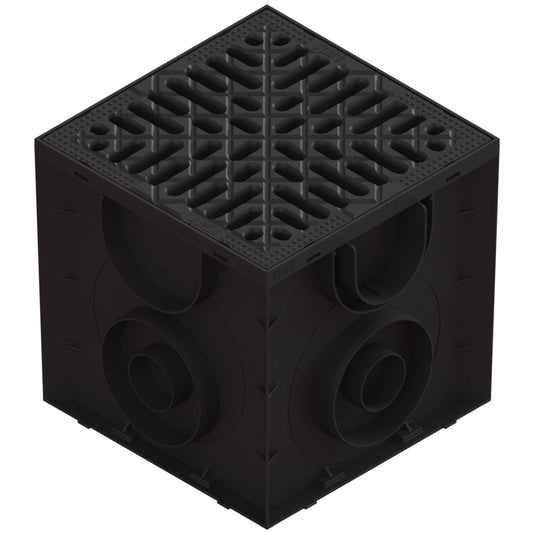 250x250 Plastic catch basin with plastic grate, A15