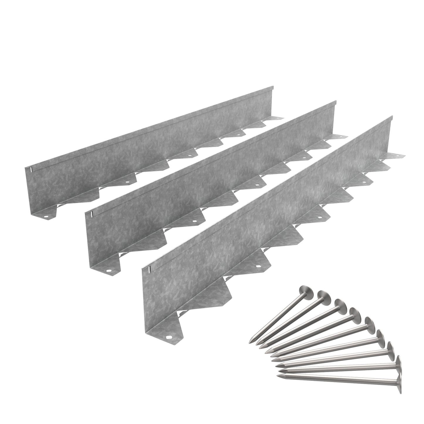 Galvanised Steel Border Edging System with pegs
