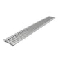 BASE DN100 plastic channel drain, galvanised grate, A15