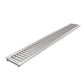 BASE DN100 plastic channel drain, stainless grate, A15