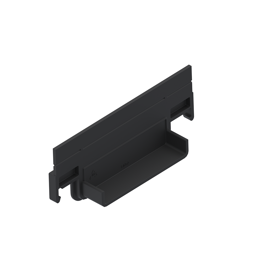 BASE DN100 sloped plastic channel end cap