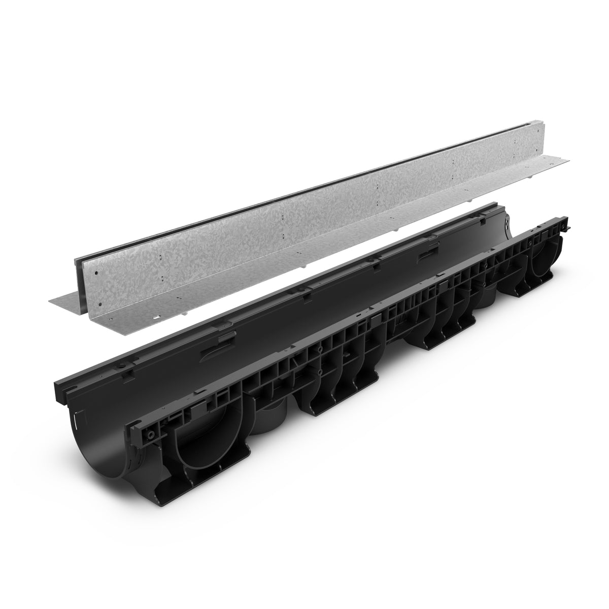 Galvanised Slot Drain Channel T-Type H65, Class B125