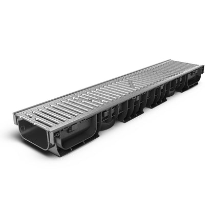 BASE 150P Channel drain with galvanised steel grating