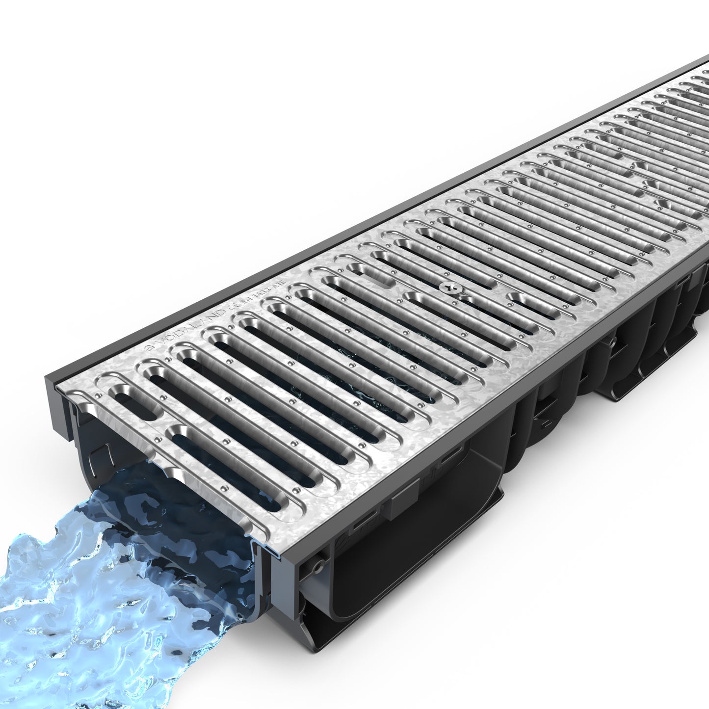 DN150 Galvanised steel grate drainage channel package