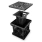 300x300 Plastic catch basin with cast iron grate, R50 (up to 5 tonnes)