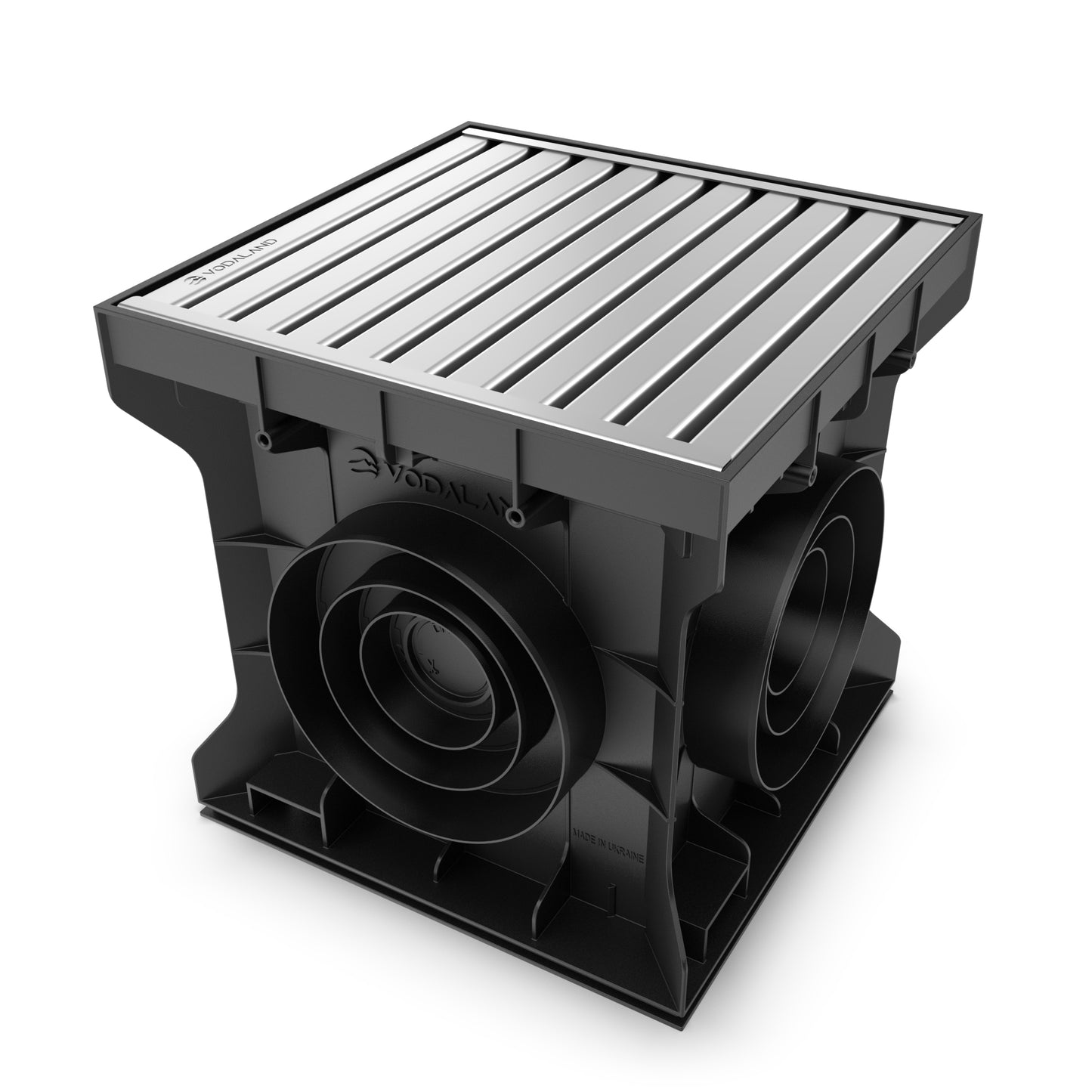 300x300 Plastic catch basin with stainless HeelSafe grate, A15