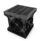 300x300 Plastic catch basin with plastic grate, A15