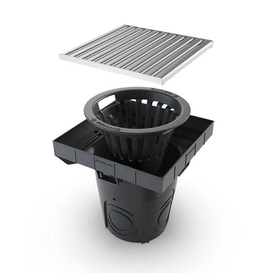 300x300 NEO Gully drain with stainless grate A15
