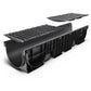 BASE 200P Channel drain with cast iron grating