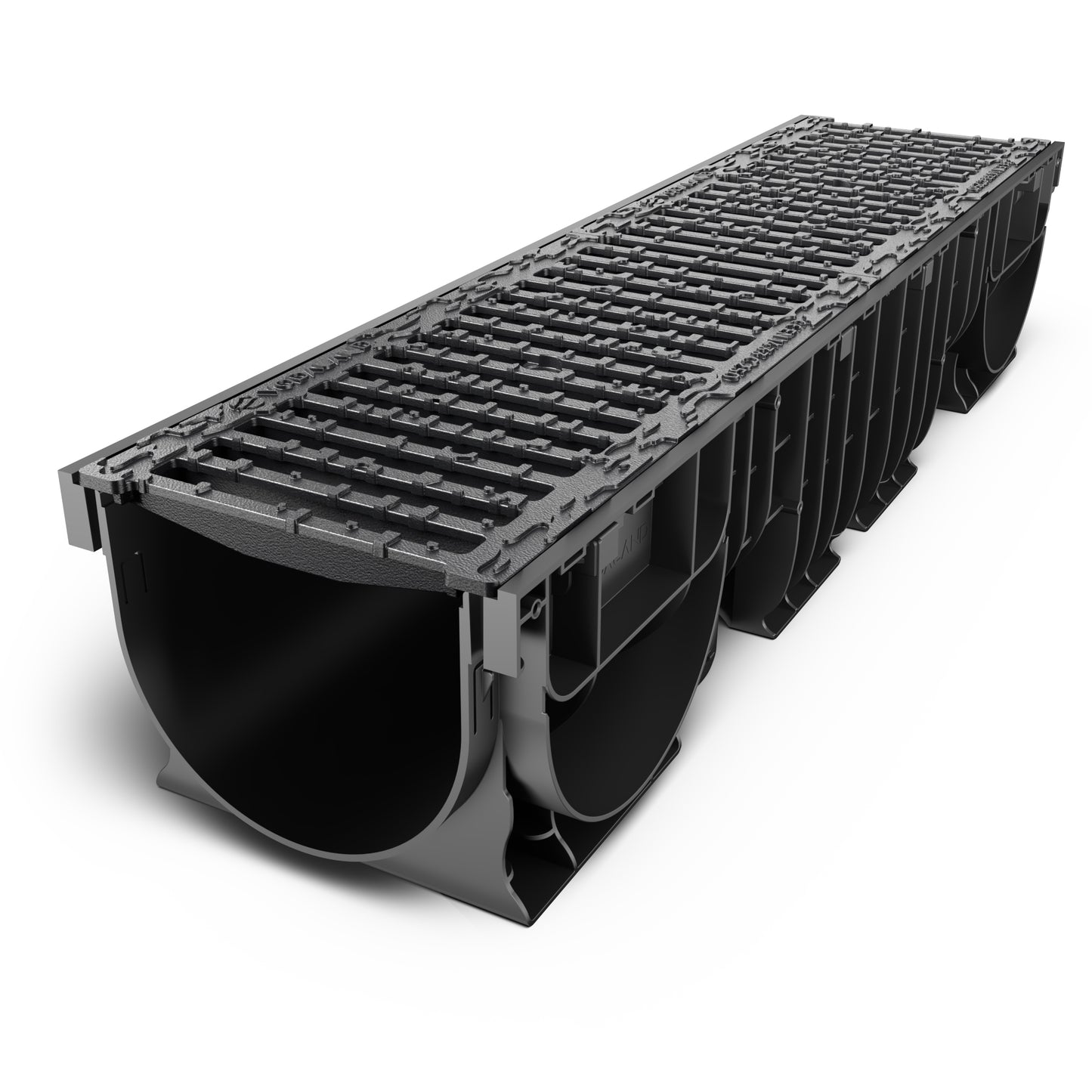 BASE 200P Channel drain with cast iron grating