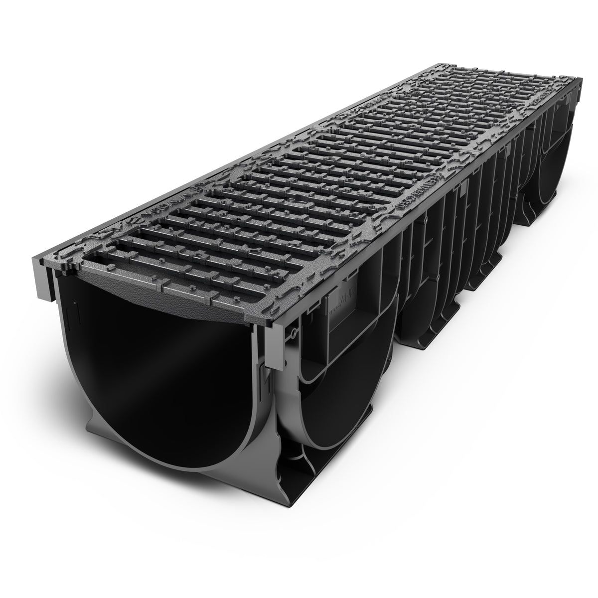 200mm Wide Drainage Channel With Cast Iron Grate Package