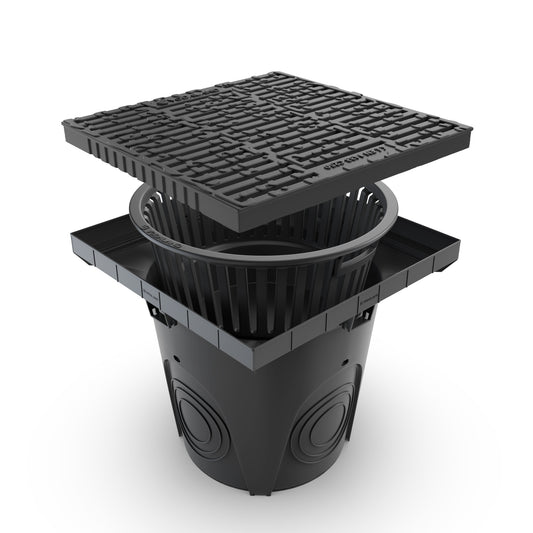 300x300 NEO Gully drain with plastic grate A15