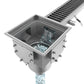 Modular LD100 sump unit with outlet
