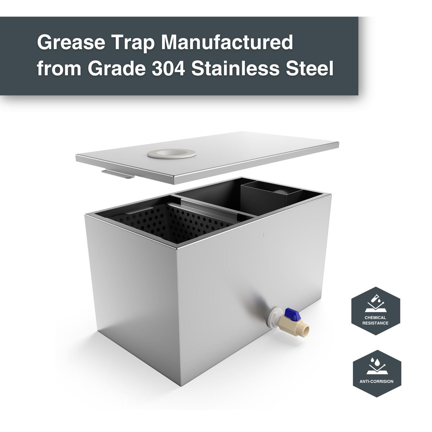 10L Stainless Steel Grease Trap