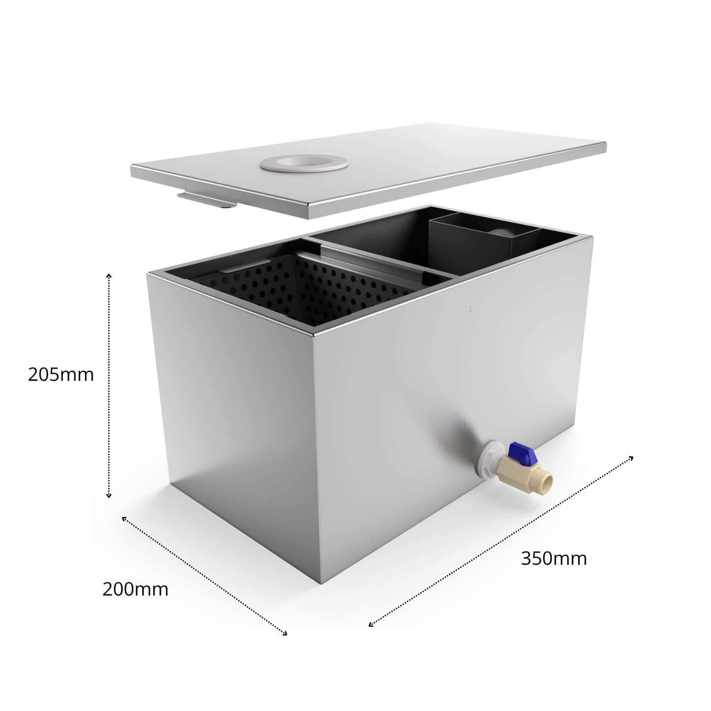 10L Stainless Steel Grease Trap