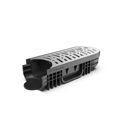 EASY 2 Radius Channel Drain Stainless Steel Grate