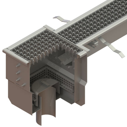 Modular LD100 sump unit with outlet