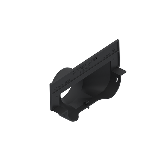 DN150 plastic channel end cap with outlet 75mm