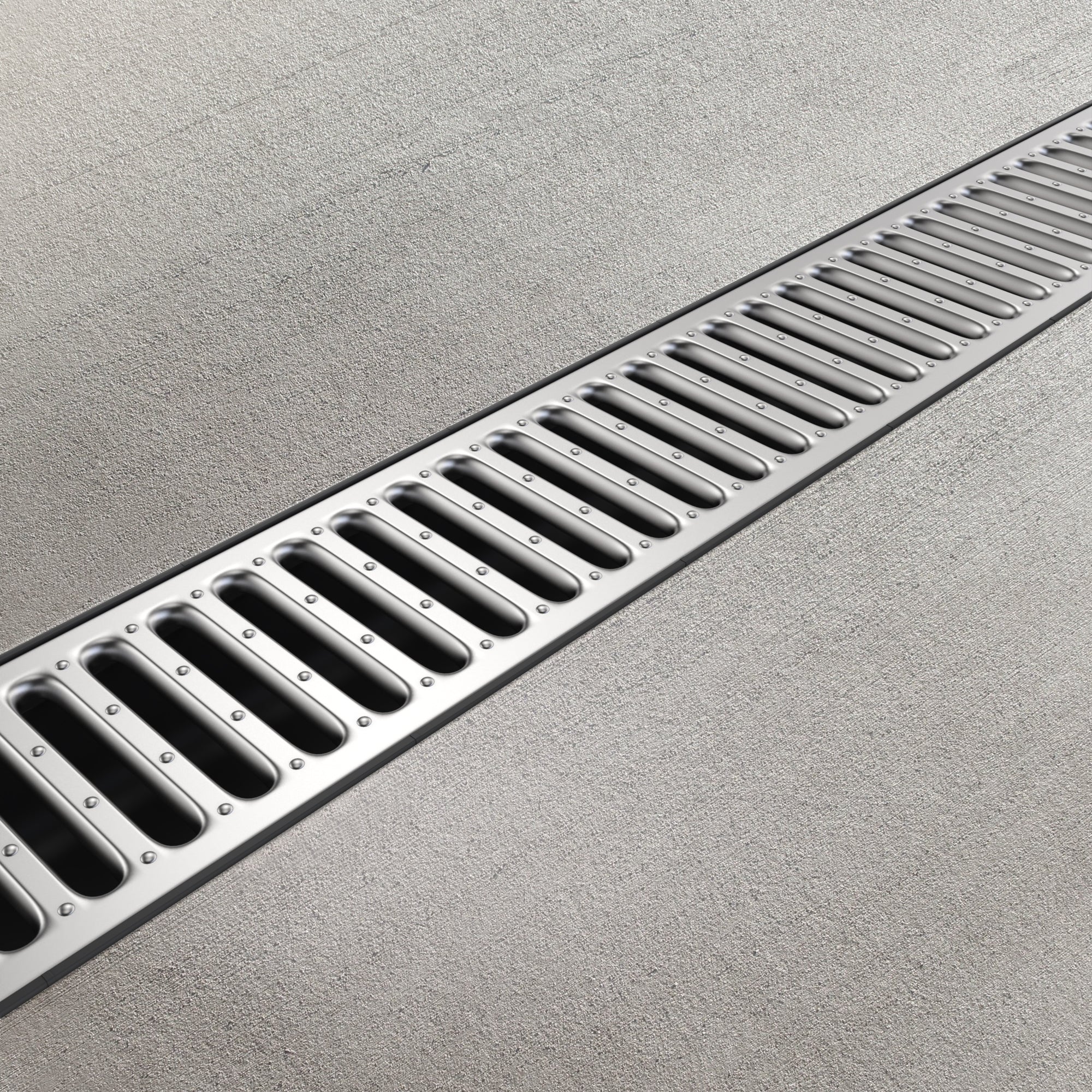 EASY 2 Channel Drain With Stainless Grate, A15