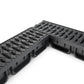 EASY 2 channel drain with plastic grate (Black), A15